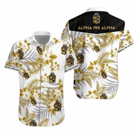Alpha Phi Alpha Floral Pattern hawaiian shirt