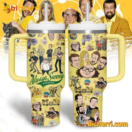 Always Sunny In Philadelphia 30oz or 40oz Stainless Tumbler With Handle NVA