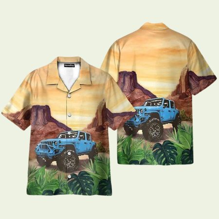 Amazing Jeep On Mountain Hawaiian Shirt