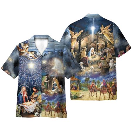 Amazing Jesus Was Born Christmas Day Hawaiian Shirt