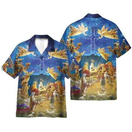 Amazing Jesus Was Born Hawaiian Shirt
