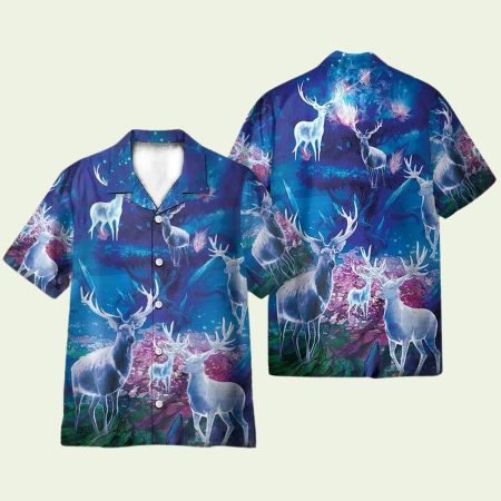 Amazing Magic Blue Light Hawaiian Shirt