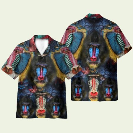 Amazing Mandrill Hawaiian Shirt