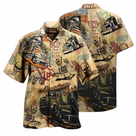 Amazing trucks american pride hawaiian shirt