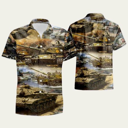 Amazing Us Army M60A1 Tank Hawaiian Shirt