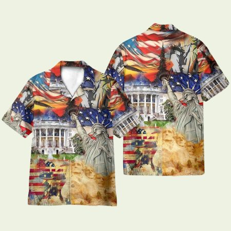 America Historical Proud 4Th July Independence Day Hawaiian Shirt
