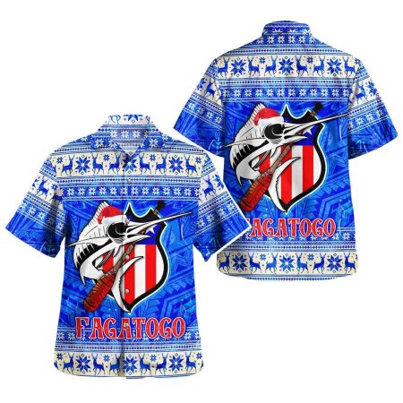 American Samoa Fagatogo Christmas Style Hawaiian Shirt