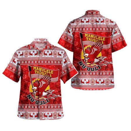 American Samoa Nu’uuli Christmas Style Hawaiian Shirt