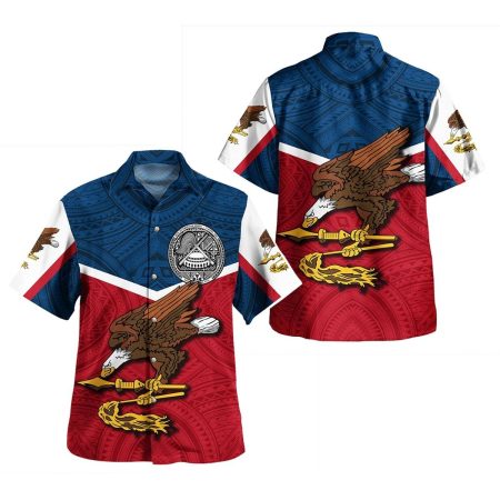 American Samoa Tribal Flag Sport Style Hawaiian Shirt
