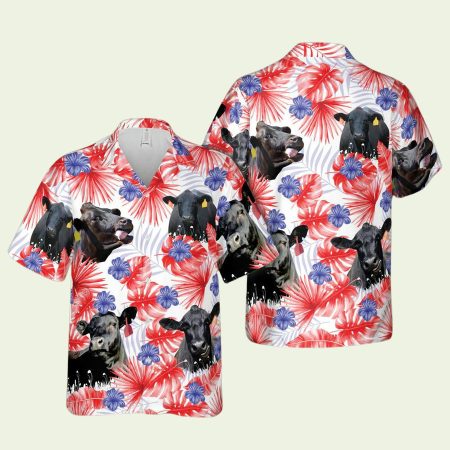 American Colors Black Angus Hawaiian Shirt