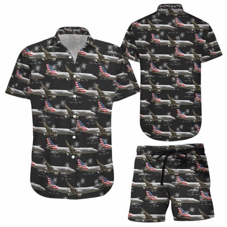 American eagle embraer hawaiian shirt