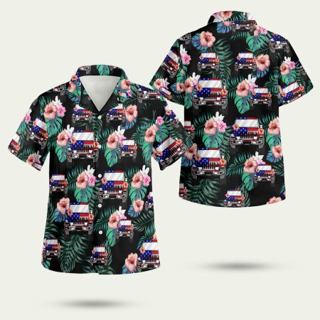 American Flag 4Th Of July Jeep Hawaiian Shirt