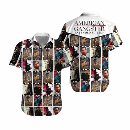 American gangster extended hawaiian shirt