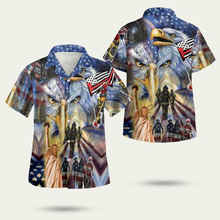 American police 911 proud forever Hawaiian Shirt