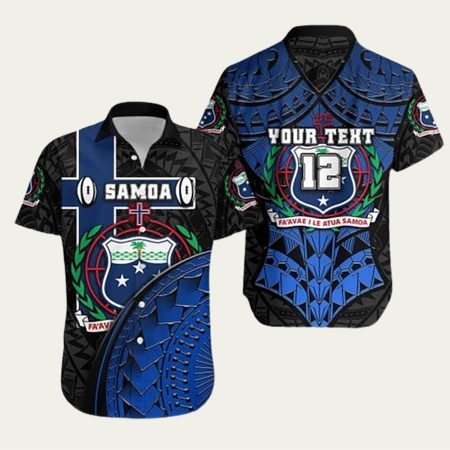 Personalized American Samoa Tropical Hawaiian Shirt