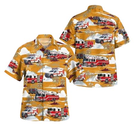 Amherst New Hampshire Amherst Fire Rescue Headquarters Station Hawaiian Shirt