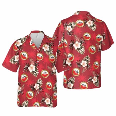 Amstel beer hawaiian shirt