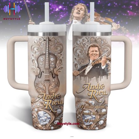 Andre Rieu I Make Music To Touch The Souls Of People Quencher 30oz or 40oz Stainless Steel Tumbler With Handle NVA