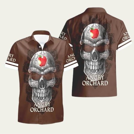 Angry Orchard Skull Rose Special Hawaiian Shirt