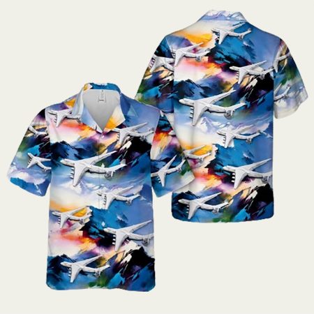 Antonov Cargo Aircraft Hawaiian Shirt