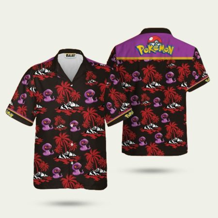 Arbok pokemon hawaiian shirt