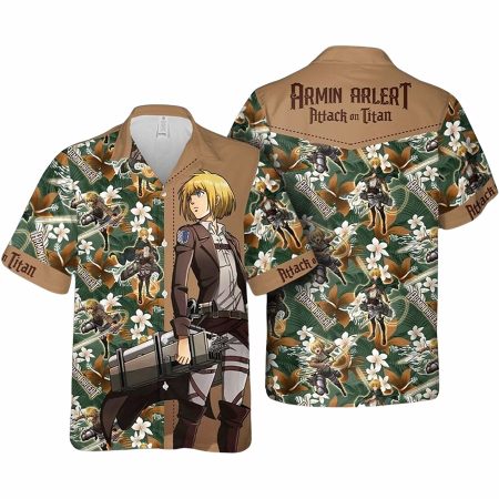 Armin arlert attack on titan hawaiian shirt
