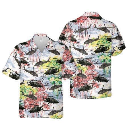 Army uh 60 black hawk veteran hawaiian shirt
