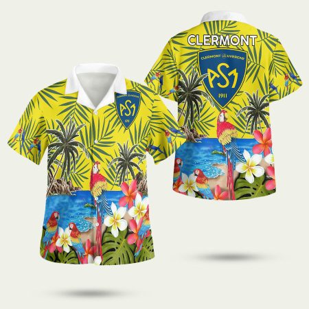 ASM Clermont Auvergne Rugby Hawaiian Shirt