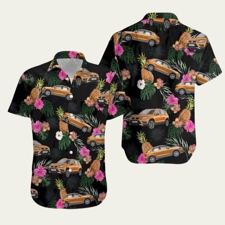 Audi Car Floral Pattern Hawaiian Shirt