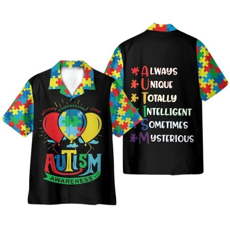 Autism Awareness Accept Understand Love Hawaiian Shirt