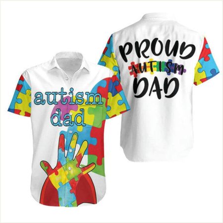 Autism Dad Superhero Hawaiian Shirt