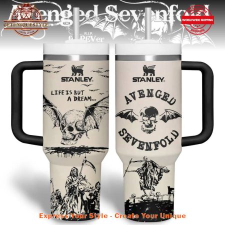 Avenged Sevenfold Life Is But A Dream 40oz   30oz or 40oz Stainless Steel Tumbler With Handle HG