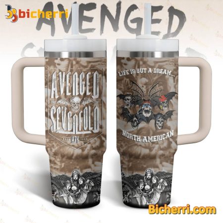 Avenged Sevenfold Life Is But A Dream North American 30oz or 40oz Stainless Tumbler With Handle NVA