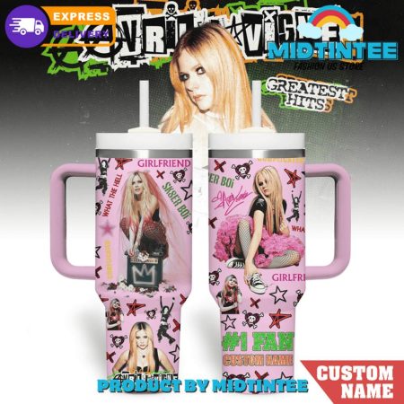 Avril Lavigne Gift For Fan Customized  30oz or 40oz Tumbler With Handle HG