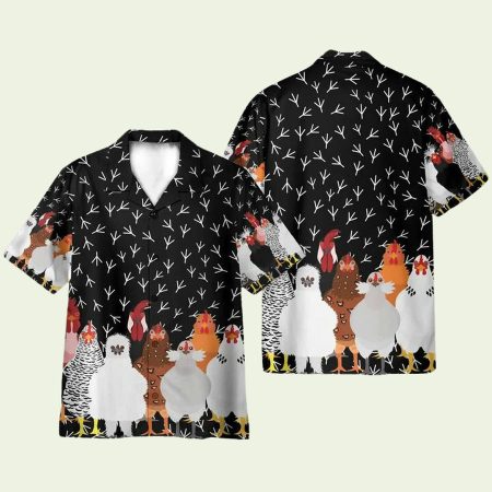 Awesome Chicken Funny Hawaiian Shirt