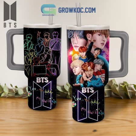 BTS My Universe Fan Army 30oz or 40oz Stainless Tumbler With Handle NVA
