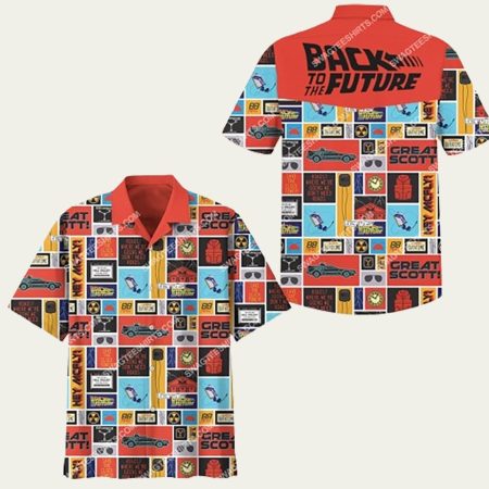 Back To The Future Great Scott Vintage SummerHawaiian Shirt