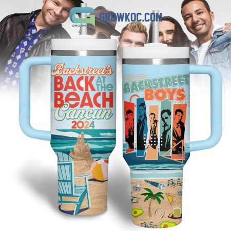Backstreet Boy Back At The Beach Cancun 2024  30oz or 40oz Stainless Steel Tumbler With Handle HG