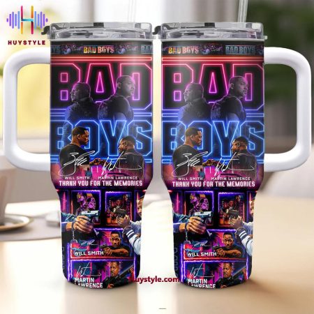 Bad Boys Thank You For The Memories Quencher 30oz or 40oz Stainless Steel Tumbler With Handle NVA