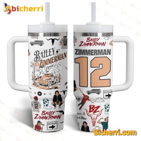 Bailey Zimmerman 12 30oz or 40oz Stainless Tumbler With Handle NVA