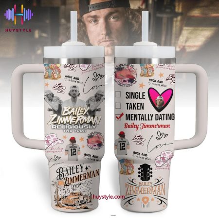 Bailey Zimmerman Religiously The Tour Quencher 30oz or 40oz Stainless Steel Tumbler With Handle NVA