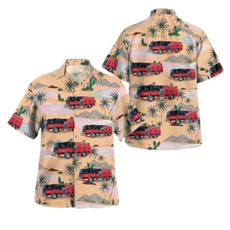 Baldwinsville New York North West Fire District Hawaiian Shirt