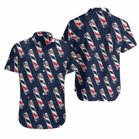 Barber pole hawaiian shirt