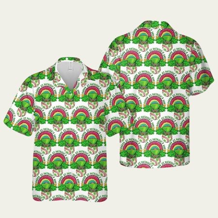 Baseball Shamrock St Patrick’s Day Hawaiian Shirt