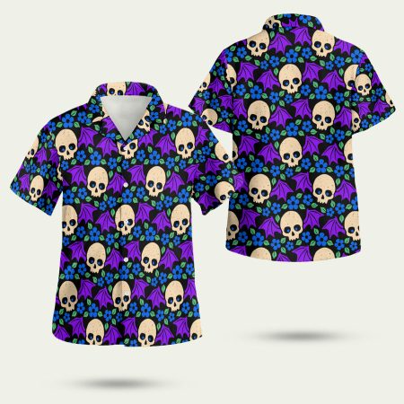 Bat Skull Hawaiian Shirt