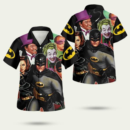 Batman characters DC comics Hawaiian Shirt