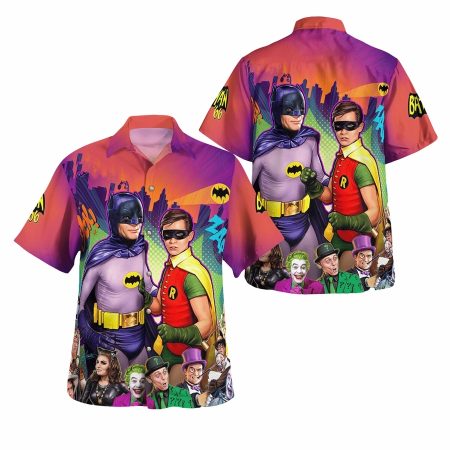 Batman robin animation hawaiian shirt
