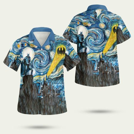 Batman Starry Night Hawaiian Shirt