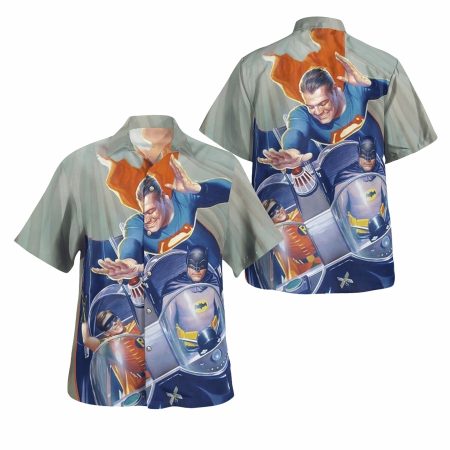 Batman superman hawaiian shirt