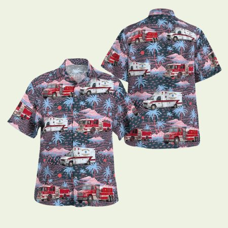 Beach Haven Volunteer Fire Company Retro Hawaiian Shirt
